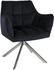 CLP Esszimmerstuhl Swing Samt edelstahl schwarz (321127)