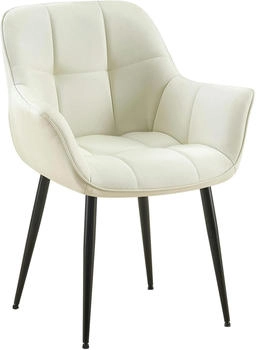 CLP Esszimmerstuhl Roseville Stoff creme (318306)