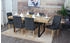 Mendler 4er-Set Esszimmerstuhl Littau Textil anthrazitgrau helle Beine grau