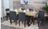 Mendler 4er-Set Esszimmerstuhl Littau Textil anthrazitgrau Beine grau