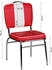 Finebuy 4er Set Esszimmerstühle American Diner Stühle 50er Jahre Retro Möbel Bistro rot (SuVa2786_4)