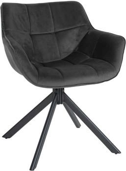 CLP Stuhl Westport Samt dunkelgrau (321228)