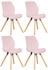 CLP 4er Set Luna Samt pink (322321)