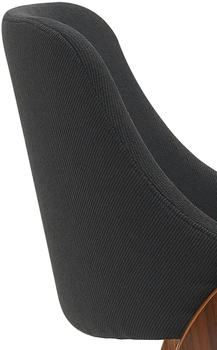 CLP Esszimmerstuhl Vangale Stoff walnuss/schwarz (324235) – Harmonische Symbiose aus Komfort und Stabilität
