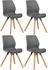 CLP 4er Set Luna Kunststoff grau (322306)