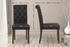 CLP 2er Set Esszimmerstühle Lisburn Stoff schwarz (322767)
