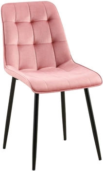 CLP Esszimmerstuhl Gifford Samt pink (324697)