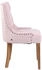 CLP 4er Set Esszimmerstühle Aberdeen Samt antik-hell pink (317620)