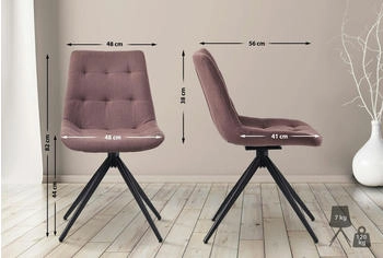 CLP Esszimmerstuhl Merna Stoff braun (324446) – CLP Esszimmerstuhl Merna Stoff braun (324446) - Eleganter Komfort für Ihr Zuhause