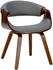 CLP Esszimmerstuhl Foley Stoff walnuss/grau (323118)