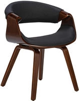 Esszimmerstuhl Foley Walnuss/schwarz Stoff