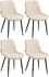 CLP 4er Set Esszimmerstühle Victoria Samt creme (323036)