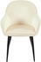 CLP 2er Set Esszimmerstuhl Boise Samt creme (324899)