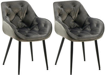 CLP 2er Set Tanna Samt anthrazit (325327)