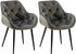 CLP 2er Set Tanna Samt anthrazit (325327)