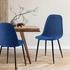 CLP 4er Set Stühle Giverny Stoff blau (320421)