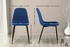 CLP 4er Set Stühle Giverny Stoff blau (320421)