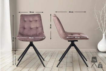 CLP Esszimmerstuhl Merna Samt braun (324450) – CLP Esszimmerstuhl Merna Samt braun (324450) - Eleganz trifft Komfort
