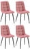 CLP 4er Set Esszimmerstühle Antibes rosa (324316)