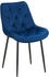 CLP Esszimmerstuhl Wallace Samt blau (323669)