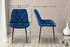 CLP Esszimmerstuhl Wallace Samt blau (323669)