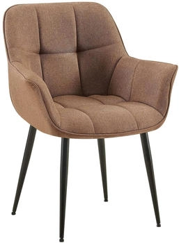 CLP Esszimmerstuhl Roseville Stoff taupe (318309)