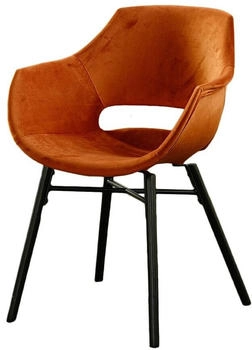 Kawola ZAJA Esszimmerstuhl Velvet cognac braun (KA113961)