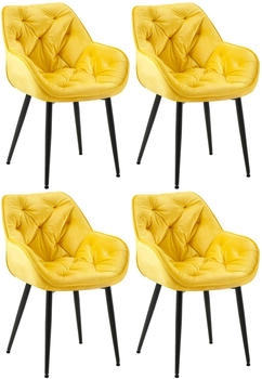CLP 4er Set Tanna Samt gelb (325329) CLP 4er Set Tanna Samt gelb (325329)