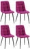 CLP 4er Set Esszimmerstühle Antibes lila (324314)