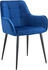 CLP Esszimmerstuhl Ferndale Samt dunkelblau (324659)