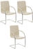 CLP 3er Set Stühle Melina creme (320530)