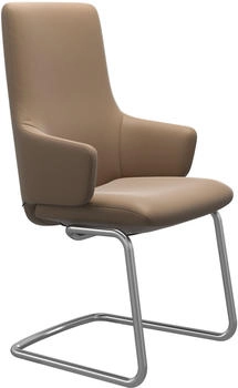 Stressless Polsterstuhl Laurel 58x105x60 cm, Leder PALOMA, Stahl, braun (almond paloma, chrom matt) Polsterstühle (68607347-0)