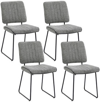 Mid.you Stuhl-Set Grau 45x83x61 cm (2047015001)