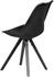 Mid.you Stuhl-Set Schwarz Kautschukmassiv konisch 49x87x52 cm (850036501)