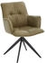 Dieter Knoll Armlehnstuhl Olivgrün Rindleder 59x89x63 cm (1475021212)