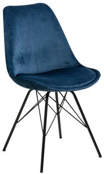 CarryHome Stuhl Dunkelblau Rundrohr 48.5x85.5x54 cm (1749047305)