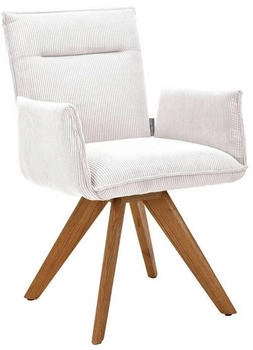 Johann Jakob Armlehnstuhl Creme Wildeiche massiv 59x87x62 cm (1475023671)