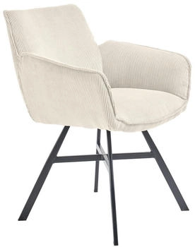 set one by Musterring Armlehnstuhl Creme X-Form eckig 60x84x65 cm (1475020908)