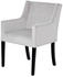 Livetastic Armlehnstuhl Schwarz Silber Eukalyptusmassiv 58x62.5x88 cm (1504010703)