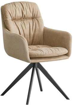 Mid.you Armlehnstuhl Taupe Sternfuß 57x87x64.5 cm (5937045212)