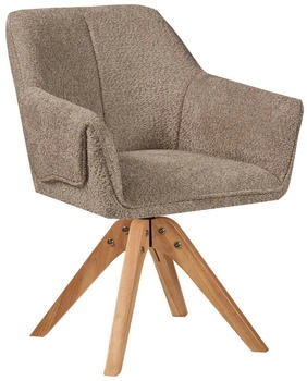 Mid.you Armlehnstuhl Taupe Sternfuß 60x86.5x63.5 cm (5937045203)
