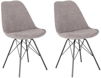 Mid.you Stuhl Rica Grau Schwarz Rundrohr 48.5x85x55 cm (2047006002) Mid.you Stuhl Rica Grau Schwarz Rundrohr 48.5x85x55 cm (2047006002)
