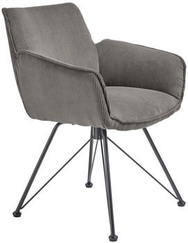set one by Musterring Armlehnstuhl Grau Rundrohr Haarnadel 60x84x65 cm (1475020912)