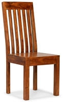 vidaXL Esszimmerst&uuml;hle 2 Stk. Massivholz mit Honigfarbenem Finish