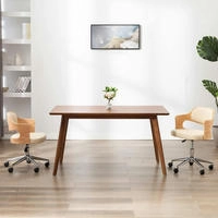 Esszimmerstuhl Drehbar Creme Bugholz Und Kunstleder Vidaxl