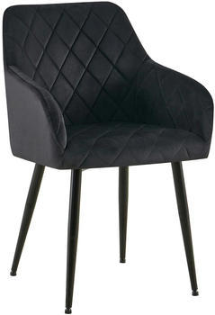 CLP Esszimmerstuhl Monett Samt B schwarz (324390)