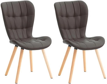 CLP 2er Set Elda Kunstleder braun (325009)
