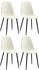 CLP 4er Set Stühle Giverny Stoff creme (325644)