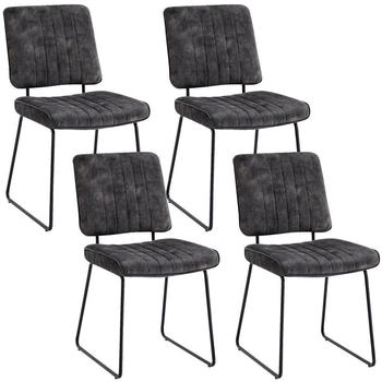 Mid.you Stuhl-Set Anthrazit Schwarz 45x83x61 cm (2047015002)