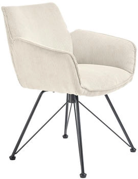 set one by Musterring Armlehnstuhl Creme Rundrohr Haarnadel 60x84x65 cm (1475020911)